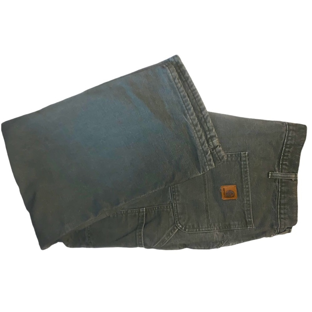 Carhartt Mens Lined Jeans.  Wide leg relaxed fit preowned 42 x 31